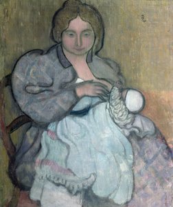Maternity with a White Dress (Jean-Paul) c.1895 by Maurice Denis